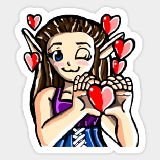 Heart Emote Sticker